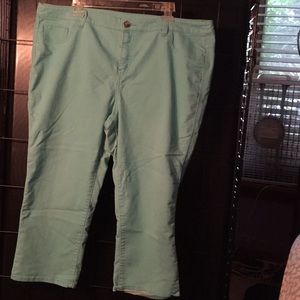 Teal capris